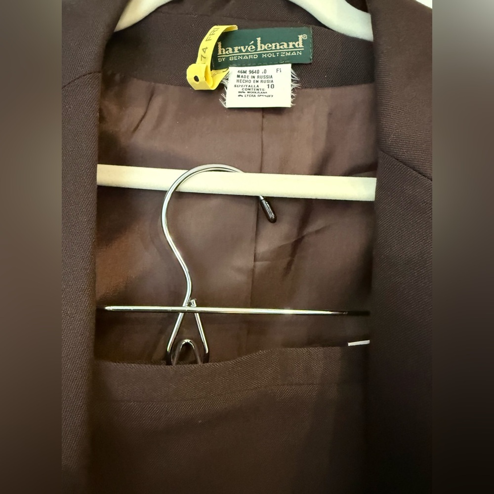 Harve Benard Vintage Brown Skirt Suit Set - Picture 3 of 6